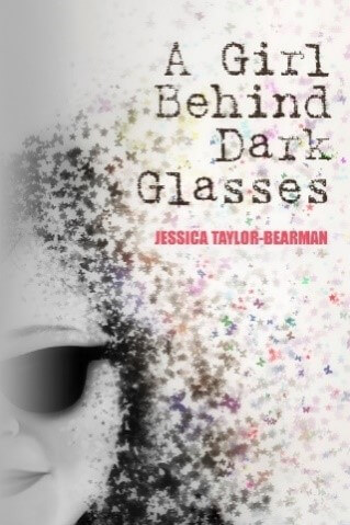 A Girl Behind Dark Glasses book cover. ME illness. ME and Chronic Fatigue Syndrome.