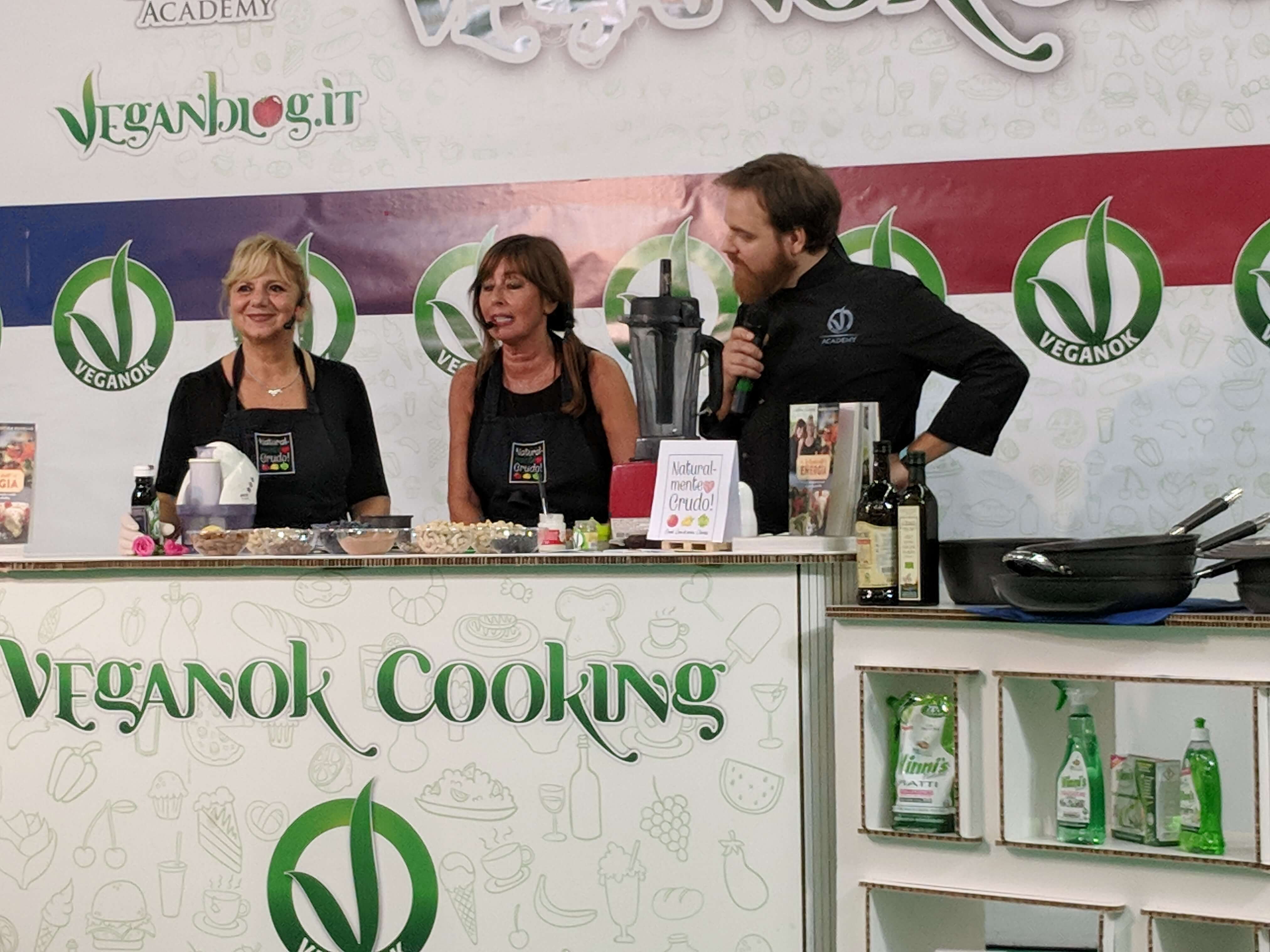 Bologna VeganFest Vegan OK Cooking Show. Vegan festival experience.