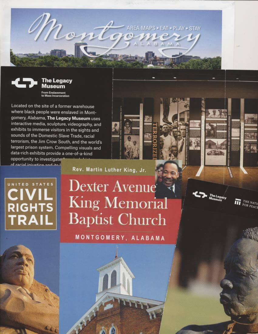 Racial Justice Pilgrimage brochure including The Legacy Museum