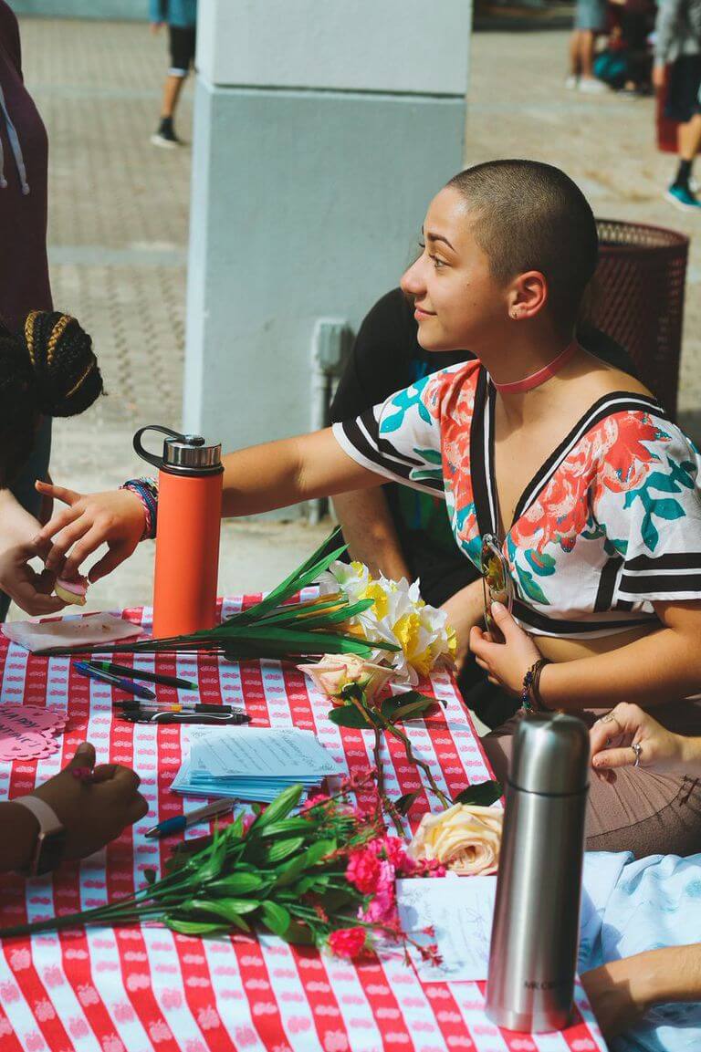 Emma Gonzalez just before the Parkland school shootings. Courtesy of Harper's Bazaar
