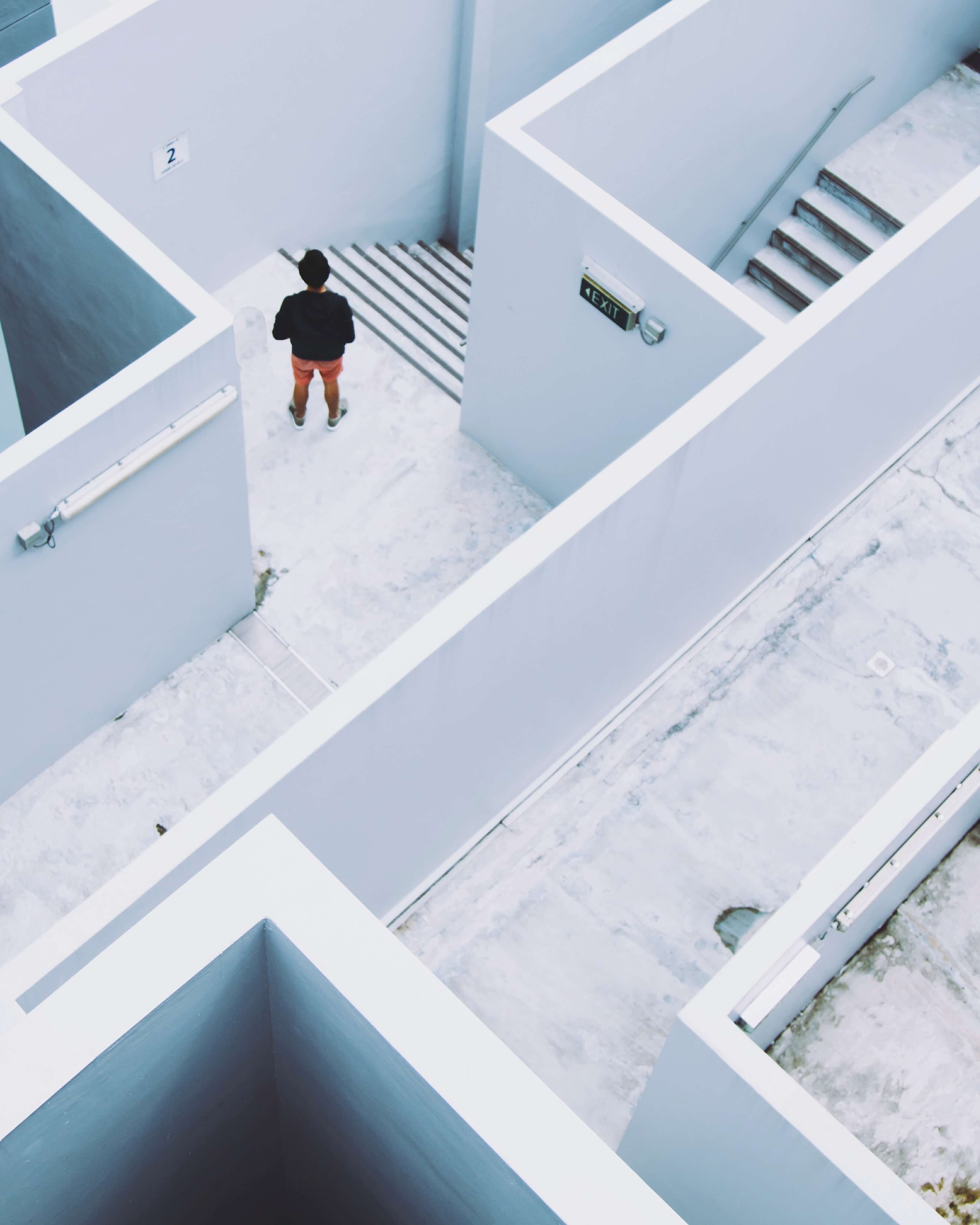 Man in a maze. Motivation.