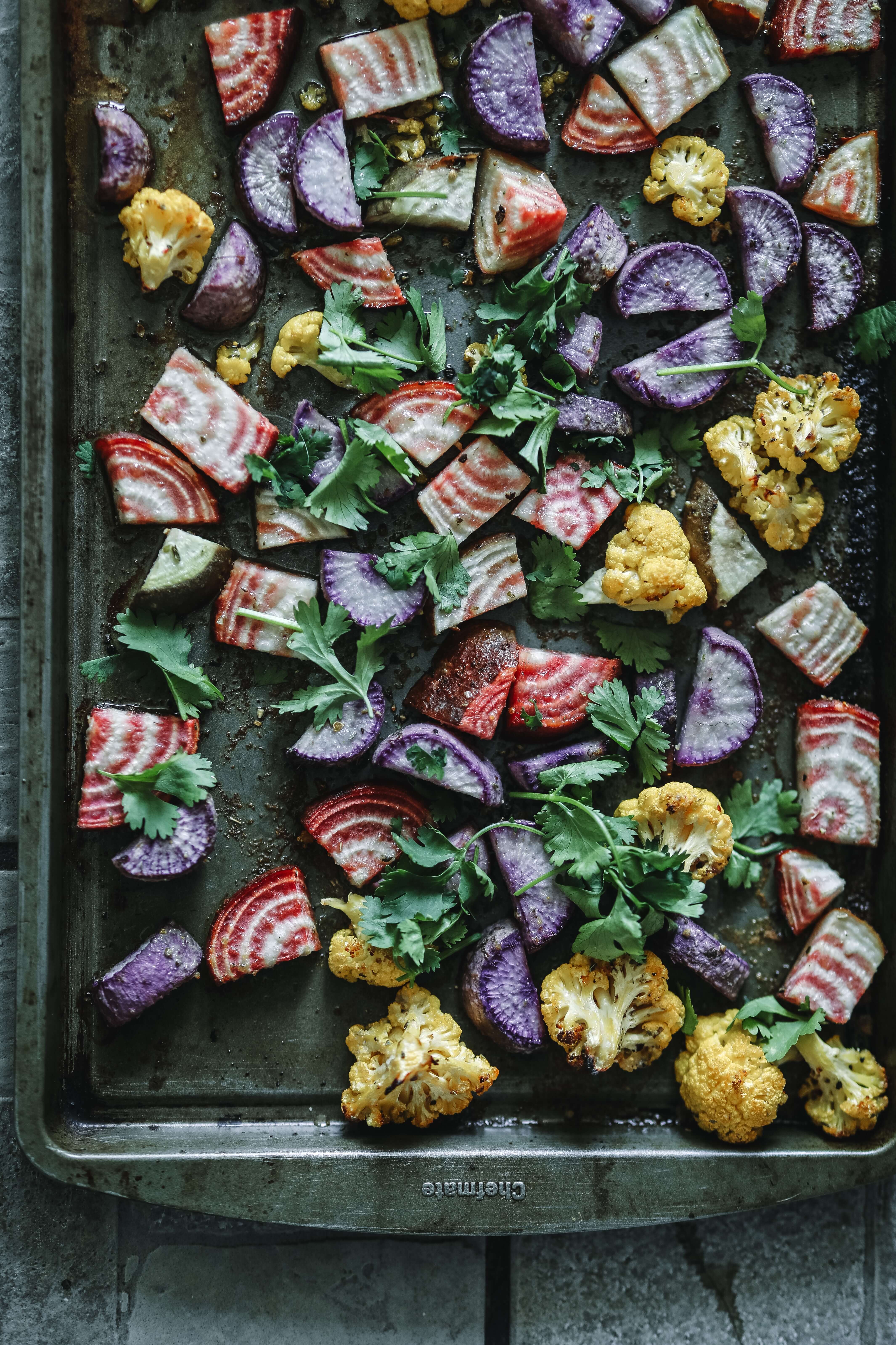 Roasted vegetables. Vegan. 
