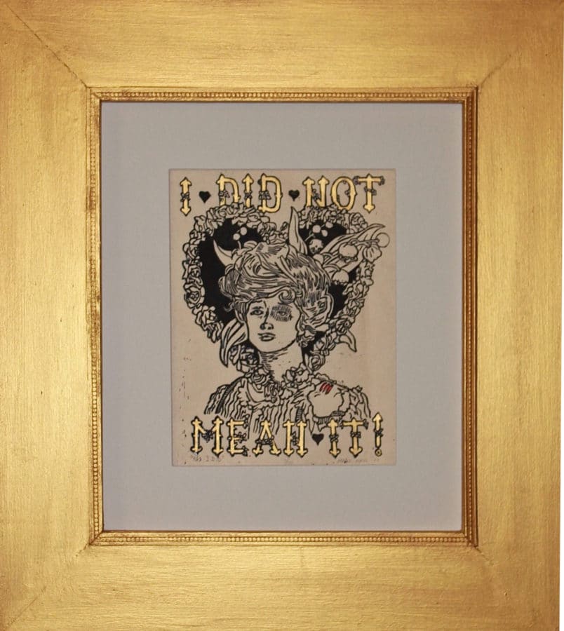 Mark Hall Print, art about domestic violence, arts for activism.