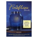 Cobver of The Firelfies Book, blue jar with a glow inside, activist gifts