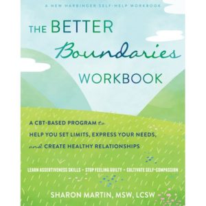 A Better Boundaries Book cover illustration grassy field, mountains, clouds