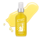 Activist Skincare bottle of cleansing oil with an activist on the label.
