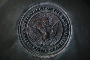 Seal of the Navy, at Wesley Bolin Memorial Plaza