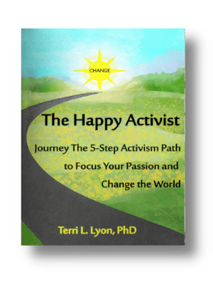 The Happy Activist, a sustainable activism book.