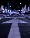 At night, an big arrow leads up a city street. Assess where you are a go-to person, your superpower, your fountain of knowledge and take a motivation assessment scale. Take a skill inventory and list your skills and abilities.