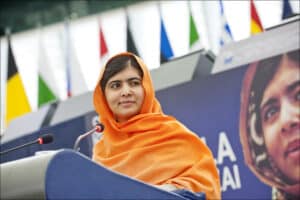 Malala delivers a speech. The meaning of resilience.